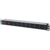 Intellinet 163620 power distribution unit (PDU) 1U Black,Silver 8 AC outlet(s)