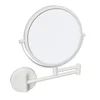 X-ROUND WHITE stensko kozmetično ogledalo, dia. 200 mm, obojestransko, belo mat - Bela - 230x280x430 mm - Sapho - X-ROUND - 24 - Medeninasti - 300 - Kozmetično ogledalo - Krožni - 230 - 280 - 430 - According to recommendation - 14