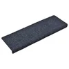 Vidaxl Preproge za stopnice samolepilne 15 kosov 65x21x4 cm modre pravokotne robove
