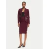 Rinascimento Ravno krilo CFC0130146003 Bordo rdeča Slim Fit