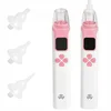 Električni aku. 400mAh nosni aspirator za otroke USB 4 šobe roza