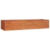 Vidaxl Vrtna visoka greda rusty 240x80x45 cm corten jeklo