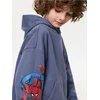 Sinsay - Duks sa kapuljačom sa printom Spider-Man - indigo