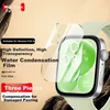 Weiqiantu Zaštita stakla za pametni sat + Zaštitna maska za pametni sat za Huawei Watch Fit3, 3 komada, Bela