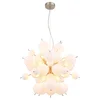 Globo 15633HO - Luster na sajli UDO 6xE14/25W/230V, prečnik 55 cm, bela