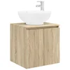 Umivaonik s policom Hrast sonoma 49,5 x 44,5 x 65 cm