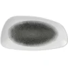 CHURCHILL Raku Quartz Black plitev krožnik, geo, dolžina: 300 mm, širina: 155 mm (12 kos)