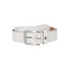 Tommy Hilfiger za moške. AM0AM08360 Nov usnjen pas Denton 3.5 bele barve (95 cm), Bela, Priložnostno