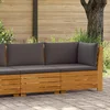 Set lounge namještaja za vrt 2 Komad Smeđa Čvrsto drvo akacije