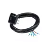 COMMEL Priključni kabl trofazni 16A 400V 10000W crni 2m H05RR-F 5G2,5 C0735