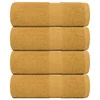 Vidaxl vidaXL Brisače za goste 4 kosi zlate 30 x 50 cm 360 g/m2 100 % bombaž