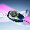 Swatch Muški sat Neon Star Map SO28G704, Ljubičasto kućište, Teget-zeleni