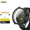 Weiqiantu Zaštita stakla za pametni sat + Zaštitna maska za pametni sat za Huawei Watch GT 6, Crna
