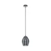 Eglo 39564 - Luster na sajli ESTANYS 1xE27/60W/230V zadimljeno staklo