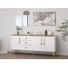 Hanah Home Konzola Mitra Mirror, 180x80x45 cm, Bela