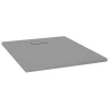 Vidaxl Kad za tuš SMC siva 100x80 cm
