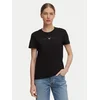Tommy Jeans Majica Linear Logo  rdeča / črna / bela