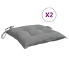 Jastuci za stolice 2 kom sivi 50 x 50 x 7 cm od tkanine Oxford