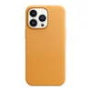 Maska Beautiful Shine Leather za iPhone 14 Pro Max narandžasta