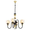 Opviq Luster Av-4161-4E, 100 cm, Crno-bež