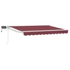 Ručna zlačivna tenda s LED diodama Bordo i Bijela 3,5 x 2 m