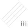 vidaXL Varnostna rešetka za okna z 4 prečkami 3 pcs 63-114 cm