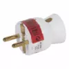 50188 VTIČNICA 2P+E/16A/230V MAX. 3680W KOTNA BELA LE050188