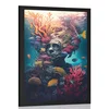 Plakat nadrealistični potapljač - 60x90 black