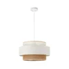 Luster BOHO na kanapu 1xE27/60W/230V, prečnik 40 cm, bela/juta