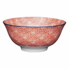 Rdeča keramična skleda Kitchen Craft Floral, o 16 cm