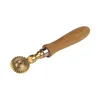 Dough cutter, with brass serrated blade, 30 mm - Zokura