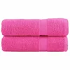 Vidaxl vidaXL Premium brisače SOLUND, 2 kosa, roza, 50 x 100 cm, 600 g/cm2