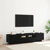 Set TV komoda 2 pcs Crna 180 x 35 x 40 cm Konstruirano drvo