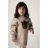 Otroški volneni pulover Donsje Denn Merino Wool Sweater Bear bež barva, 4083501
