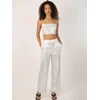 Jaded Rose Ženske pantalone Lilo, Bele