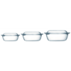 Pyrex Essentials komplet posode za peko, steklo, 3-kosi