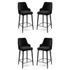 Hanah Home Set 4 barske stolice Enox Crni