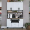 Hanah Home Komoda JE169 3400, 120x198.6x40 cm, Bela