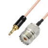 shumee Pigtail JACK 3.5 vtič/UHF vtičnica RG316 20cm