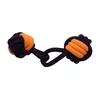 shumee Bubu Pets | Pasja igračka vrv, dve pleteni kroglici, oranžna neon, 22 cm - Pasja igračka vrv, dve pleteni kroglici, oranžna neon, 22 cm