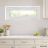 vidaXL Nagibno okno v kleti RISOR 110 x 45 cm PVC in steklo