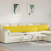 Jastučići za sofu 2 pcs Svijetlo žuta 200 x 40 cm tkanina