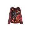 Desigual Majica bež/rdeča/temno rdeča/črna