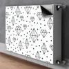 tulup.si Pokrov za radiator PVC Narisani diamanti 80x60 cm