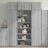 Visoka komoda siva sonome 70x41x185 cm od konstruiranog drva