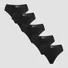 MP Womens Mid Rise Thong (5 Pack) - Black - M