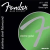Fender Stainless Flatwounds 50XL Ball End Set Strune za električno kitaro