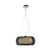 Searchlight 20025 - Luster na sajli 2xE27/60W/230V prečnik 40 cm crna