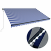 Den Tenda s senzorjem za veter in LED lučmi 500x300cm modra