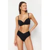 Trendyol Black V-Line High Waist Regular Bikini Six